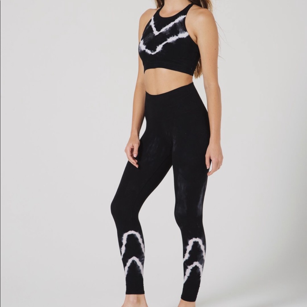 Electric and Rose Sunset Leggings and Top Set